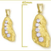 Diamond & Nugget Pendant - Image 2