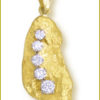 Diamond & Nugget Pendant