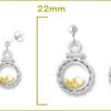 Silver Small Rope Earring - Image 2