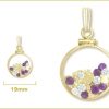 Amethyst 14k Large Plain - Image 2