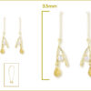18k Nugget Diamond Drops - Image 2