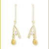 18k Nugget Diamond Drops